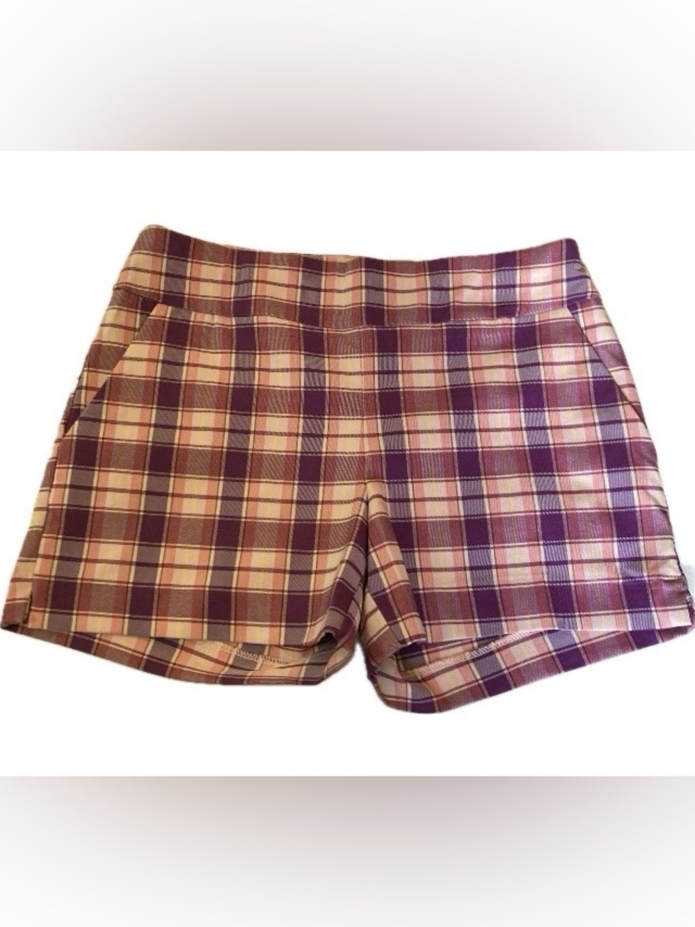NWT NY&C New York & Company Trendy Plaid Shorts Size Medium